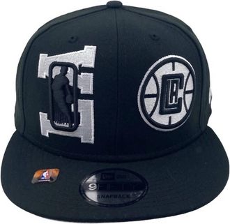 New Era Mens Los Angeles Clippers 9Fifty Snapback Hat In Black