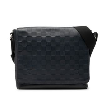 Louis Vuitton Pre-owned Womens Damier Infini District Pm - Black Leather - One Size