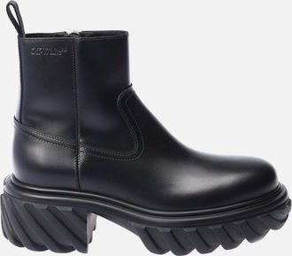 Off-white Mens Exploration Ankle Boots - Black - Size: 10