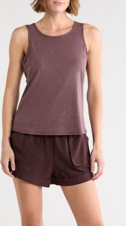 Apana Levitate Keyhole Back Tank in Brown at Nordstrom Rack, Size X-Large