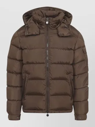 Moncler maya hooded padded quilted jacket