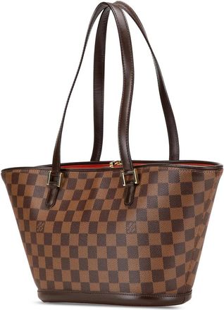 Louis Vuitton Hobo Bags - 2003 Damier Ebene Manosque PM - Gr. unisize - in Braun - für Damen