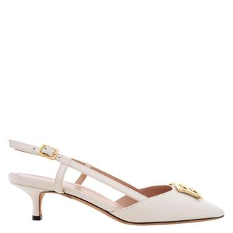 Bally Eva 45 Leather Slingback Pumps, Brand Size 36.5 ( US Size 6 )