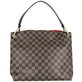 Louis Vuitton Pre-owned Damier Schoudertas - Dames - Pre-owned - Bruin - Maat: ONE Size