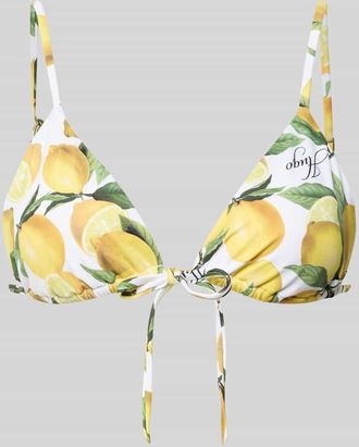 HUGO BOSS Badeanzug mit Allover-Muster Modell FANCY_TRIANGLE in GELB, Gr&ouml;&szlig;e XL