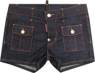 Dsquared2 Bermuda Shorts Gemaakt in Itali&euml; - Dames - Denim shorts - Blauw - 2XS - Denim - Korte Broeken