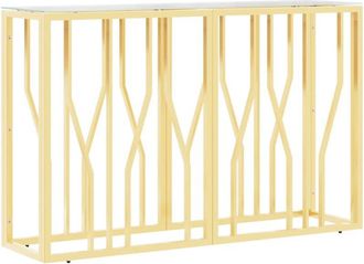 vidaXL Console Table 110x30x70 cm Stainless Steel and Glass Vidaxl