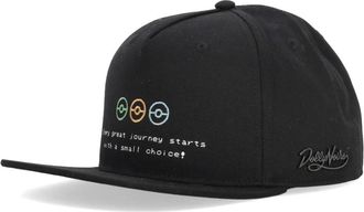 Dolly Noire Flat Visor Cap - Heren - Petten - Zwart - ONE Size - Katoen - Accessoires