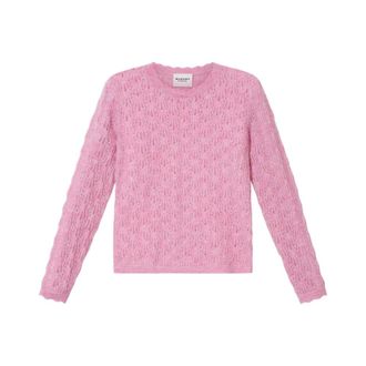 Isabel Marant Obeline Jumper - female - Marant &eacute;toile - Round-neck Knitwear - Pink - XS - Knitwear