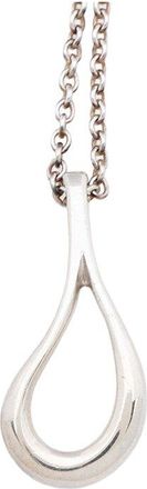 Tiffany & Co. Silver Elsa Peretti Open Teardrop Necklace (Authentic Pre-Loved)