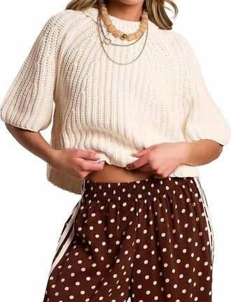 Free People Amy Sweater In Ivory
