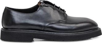 Premiata Leren Lace-Up Derbies met Branded Binnenzool - Heren - Veterschoenen - Zwart - 44 EU - Leer - Schoenen