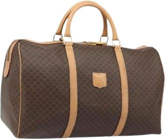 Celine Pre-owned Weekend Bags, female, Brown, Size: ONE SIZE Pre-owned Vintage Boston Bag