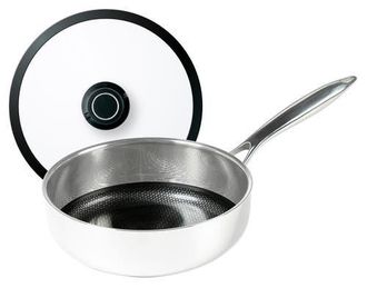 Frieling Black Cube Hybrid Quick Release 3-Quart Saute Pan w/Lid, 9.5-Inch in Silver at Nordstrom
