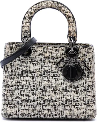 Dior Pre-owned Dior Medium Tweed Lady Dior Ladies CIW602PMFP86ICOG
