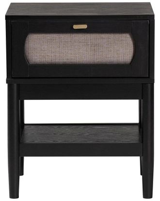 Baxton Studio Shirin Mid-Century 1-Drawer Nightstand