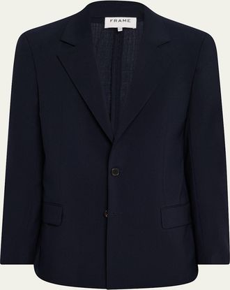 Frame Denim Mens Unlined Wool Blazer