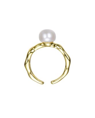 Rachel Glauber 14K Pearl Chain Ring