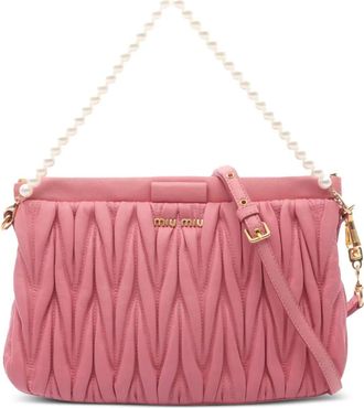 Miu Miu 2010-2025 Calfskin Matelasse shoulder bag - Pink