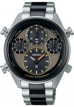Seiko SFJ005P1 Mens Prospex Speedtimer Watch - Silver Stainless Steel - One Size