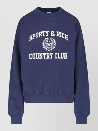 Sporty & Rich crew neck sweatshirt long sleeve design