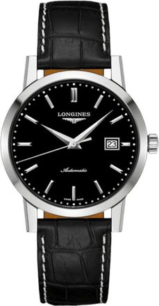Longines The Longines 1832 Classic Automatic Black Dial Leather Strap Mens Watch L4.825.4.52.0