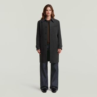 G-Star Wool Car Coat - Grijs - Dames