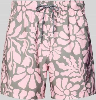 Boardies Badehose im Allover-Look Modell Melo in Rose, Gr&ouml;&szlig;e XXL