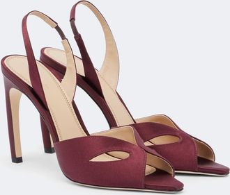 Victoria Beckham Harlow satin slingback sandals