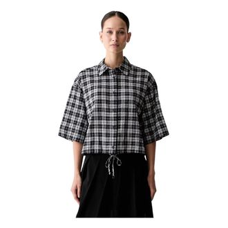 Karl Lagerfeld Checked Shirt - Dames - Overhemden - Veelkleurig - XS - Katoen - Overhemden