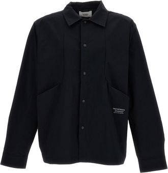 Pas Normal Studios Black Off-Race Tech Stretch Overshirt