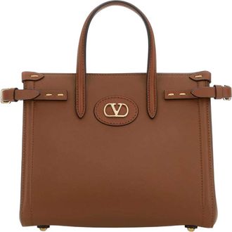 Valentino Garavani Brown Antibes Small Tote