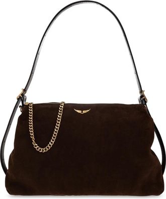 Zadig&Voltaire Jim Suede Bag - Dames - Schoudertassen - Bruin - ONE Size - Leer - Tassen