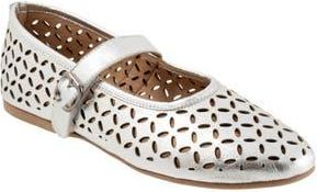 Bueno Kehlani Mary Jane Flat in Dark Silver at Nordstrom Rack, Size 10.5-11Us / 42Eu