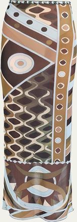 Pucci Vivara Tulle Maxi Skirt