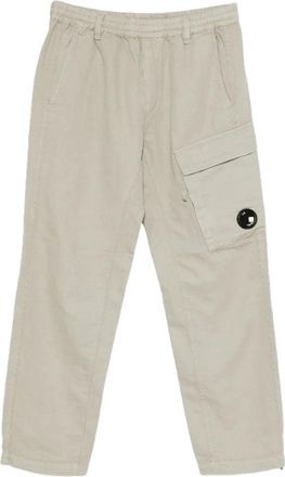 C.P. Company Pantaloni Cargo in Cotone/Lino - - Trousers - Uomo - Grigio - L