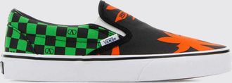 Valentino Garavani Sneakers slip-on x Vans in canvas con stampa floreale a scacchi