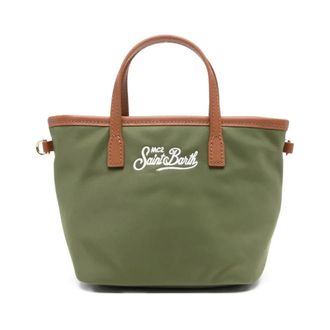 MC2 Saint Barth Handbags, female, Green, Size: ONE SIZE City Bag Mini Nylon