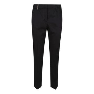 PESERICO Icon 4718 Trousers - female - Peserico - Slim-fit Trousers - Black - 2XL - Trousers
