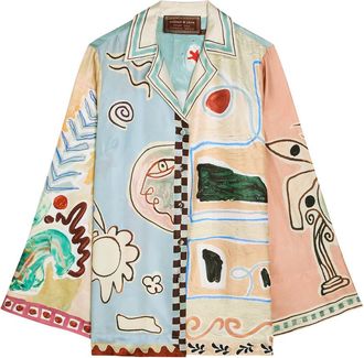 Alemais Alemais Michelle Printed Silk Shirt - Multicoloured - 16 (UK16 / XL)