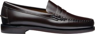 Sebago Classic Dan Hand-Stitched Brown Leather Moccasins