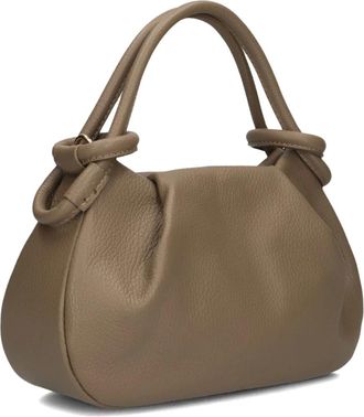 Notre-V Lucca Classic Grain - Dames - Tassen - Beige - Maat: ONE Size Leer