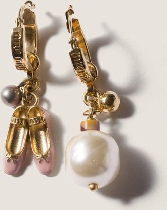 Miu Miu Metal pendant earrings