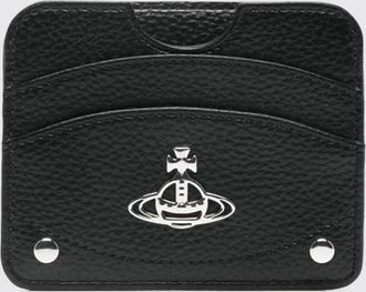 Vivienne Westwood Portacarte di credito Half Moon Vivienne Westwood in pelle sintetica a grana