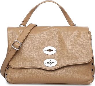 Zanellato Postina S - Dames - Handtassen - Bruin - ONE Size - Leer - Tassen