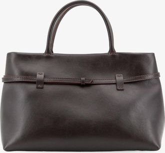 Manu Atelier Womens Leather Handbag Le Cambon 35 Brown Handbags Hand Bags