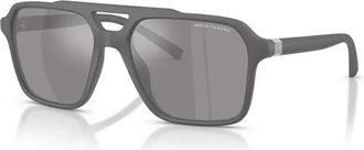 A|X Armani Exchange Pilotenzonnebril - Heren - Zonnebrillen - Grijs - 57 MM - Accessoires