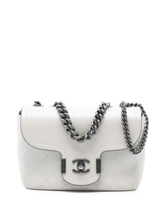 Chanel 2017-2018 Paris-Greece Calfskin Archi Chic Flap satchel - White