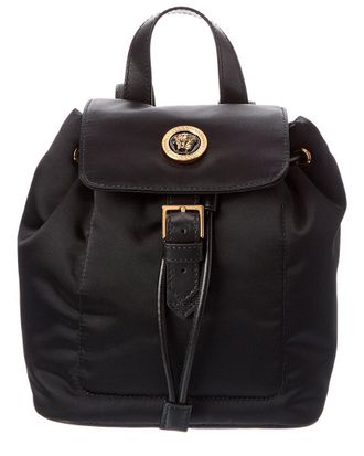 Versace Nylon & Leather Backpack