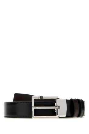 Montblanc Black Logo Cut To Size Reversible Belt